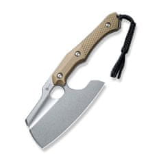 Civilight C21041-3 Aratra outdoorový nôž sekáčik/sekera 18,6 cm, Stonewash, hnedá Tan, G10, puzdro