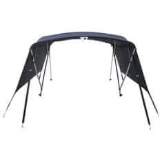 Vidaxl Strieška Bimini s 4 oblúkmi a stenami 243x(200-213)x137 cm