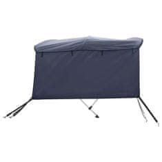 Vidaxl Strieška Bimini s 4 oblúkmi a stenami 243x(200-213)x137 cm