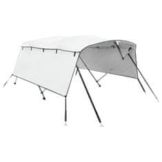 Vidaxl Strieška Bimini s 4 oblúkmi a stenami 243x(185-198)x137 cm