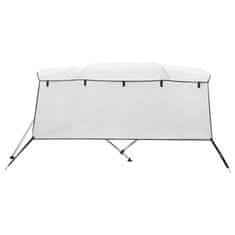 Vidaxl Strieška Bimini s 4 oblúkmi a stenami 243x(185-198)x137 cm