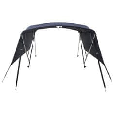 Vidaxl Strieška Bimini s 4 oblúkmi a stenami 243x(185-198)x137 cm