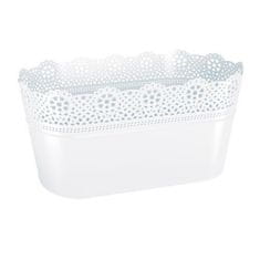 Prosperplast Truhlík LACEY 28,5 cm biely