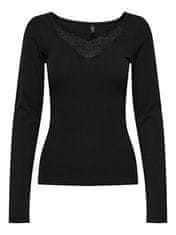 ONLY Dámske tričko ONLKIRA Regular Fit 15302894 Black (Veľkosť XL)