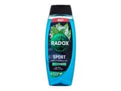 Radox Radox - Sport Mint And Sea Salt 3-in-1 Shower Gel - For Men, 450 ml 