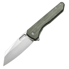 Civilight C23060-2 Nugz vreckový nôž 8 cm, Satin, zelená, Micarta