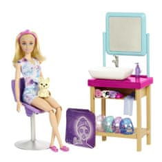 Mattel Bábika Barbie - Kozmetika - herný set s bábikou HCM82