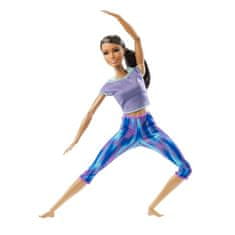 Mattel Bábika Barbie Made To Move Yoga Tmavovláska GXF06