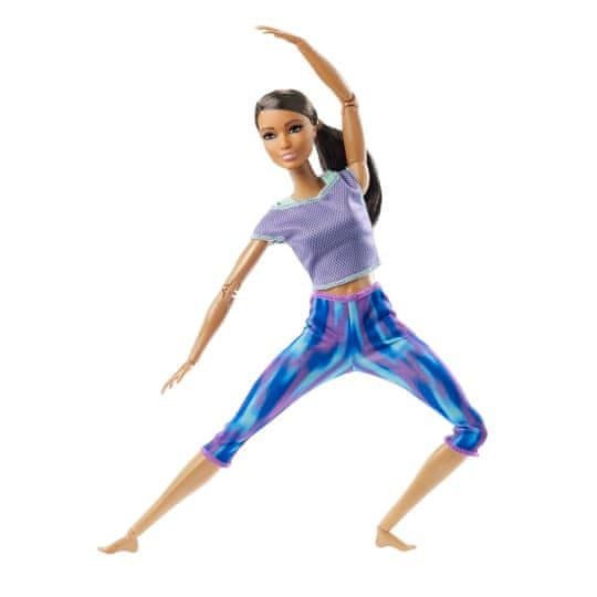 Mattel Bábika Barbie Made To Move Yoga Tmavovláska GXF06