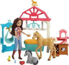 Mattel Mustang Spirit - Herný set Lucky sa stará o zvieratká HCH37