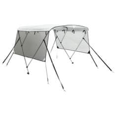 Vidaxl Strieška Bimini s 3 oblúkmi a sieť. stenami 183x(154-167)x137cm