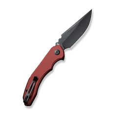 Civilight C23050-2 Bluetick vreckový nôž 8,8 cm, Black Stonewash, červená burgundy, G10