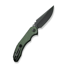 Civilight C23050-3 Bluetick vreckový nôž 8,8 cm, Black Stonewash, zelená, Micarta