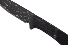 Civilight C23010-DS1 Mini Elementum pevný nôž na krk 5,7 cm, damašek, tmavozelená, Micarta, puzdro