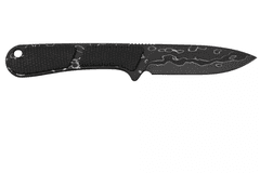 Civilight C23010-DS1 Mini Elementum pevný nôž na krk 5,7 cm, damašek, tmavozelená, Micarta, puzdro