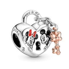 Pandora Prívesok Visiaci zámok Disney Mickey Mouse & Minnie Mouse 780109C01