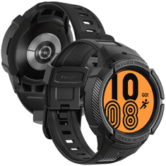 Spigen PUZDRO SPIGEN RUGGED ARMOR PRO S REMIENKOM PRE SAMSUNG GALAXY WATCH 5 PRO (45 MM) - ČIERNE