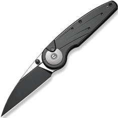 Civilight C23052-1 Starflare vreckový nôž 8,4 cm, Black Stonewash + Satin, čierna, hliník