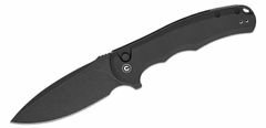 Civilight C18026E-1 Praxis vreckový nôž 9,5 cm, Black Stonewash, čierna, hliník