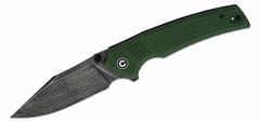 Civilight C23027-DS1 Tranquil vreckový nôž 9,4 cm, damašek, zelená, Micarta