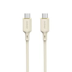 shumee SR USB-C - USB-C vystužený kábel 100W 1m, béžový