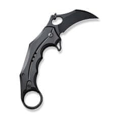 Civilight C16016B-1 Incisor II vreckový nôž - karambit 6,6 cm, celočierna, hliník