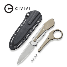 Civilight C22009D-2 Varius EDC nôž 9,5 cm, Satin, hnedá Tan, G10, puzdro Kydex