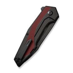 Civilight C22011-3 Hypersonic vreckový nôž 9,4 cm, Black Stonewash, čierno-červená burgundy, oceľ, G10