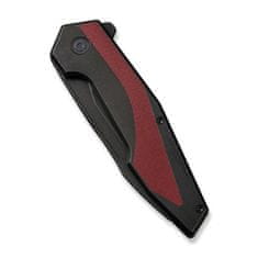 Civilight C22011-3 Hypersonic vreckový nôž 9,4 cm, Black Stonewash, čierno-červená burgundy, oceľ, G10