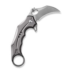 Civilight C16016B-3 Incisor II vreckový nôž - karambit 6,6 cm, Satin, sivá, hliník