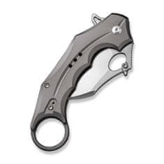 Civilight C16016B-3 Incisor II vreckový nôž - karambit 6,6 cm, Satin, sivá, hliník