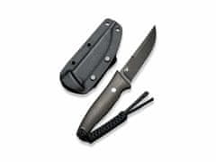 Civilight C19046-4 Tamashii pevný nôž 10,3 cm, Black Stonewash, tmavozelená, Micarta, puzdro Kydex