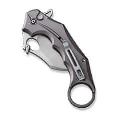 Civilight C16016B-3 Incisor II vreckový nôž - karambit 6,6 cm, Satin, sivá, hliník