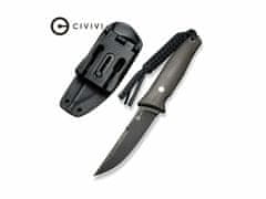 Civilight C19046-4 Tamashii pevný nôž 10,3 cm, Black Stonewash, tmavozelená, Micarta, puzdro Kydex