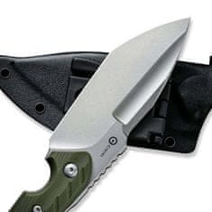 Civilight C21040-2 Maxwell pevný nôž 12 cm, Stonewash, zelená, G10, puzdro Kydex