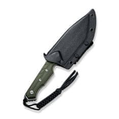 Civilight C21040-2 Maxwell pevný nôž 12 cm, Stonewash, zelená, G10, puzdro Kydex