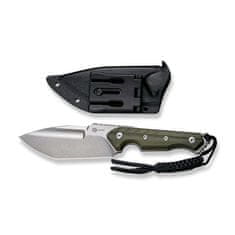 Civilight C21040-2 Maxwell pevný nôž 12 cm, Stonewash, zelená, G10, puzdro Kydex