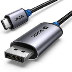 shumee Audio video kábel USB-C - DisplayPort 8K HDR HDCP2.3 eARC 1m šedý