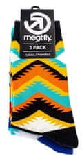 MEATFLY 3 PACK - ponožky Arizona socks S19 Trip le pack (Veľkosť 39-42)