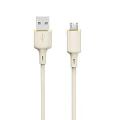 shumee SR USB-A - microUSB 5A zosilnený kábel, 1m, béžový