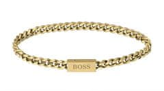 Hugo Boss Nadčasový pozlátený náramok Chain for Him 1580172 (Dĺžka 19 cm)