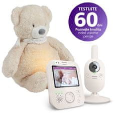 Philips Avent Pestúnka detská video SCD891/26+NATTOU Uspávačik 4v1 Sleepy Bear Beige 0m+