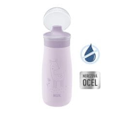 Nuk Fľaša Mini-Me Sip nerezová - fialová 300ml, 9m+