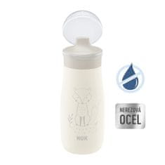 Nuk Fľaša Mini-Me Sip nerezová - béžová 300ml, 9m+