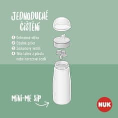 Nuk Fľaša Mini-Me Sip - zelená 300ml, 9m+