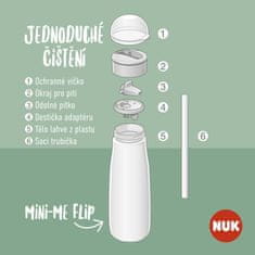 Nuk Fľaša Mini-Me Flip - zelená 450ml, 12m+