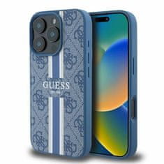 Guess Originálny pevný kryt 4G Printed Stripes MagSafe GUHMP16XP4RPSB pre iPhone 16 Pro Max blue