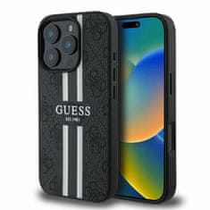 Guess Originálny pevný kryt 4G Printed Stripes MagSafe GUHMP16XP4RPSK pre iPhone 16 Pro Max čierny