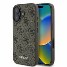 Guess Originálny zadný kryt hardcase 4G Classic GUHCP16SG4GFBR pre iPhone 16 hnedý