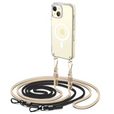 Tech-protect TECH-PROTECT FLEXAIR CHAIN MAGSAFE IPHONE 15 BLACK & BEIGE